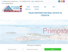 Tablet Screenshot of primosten-immobilien.com